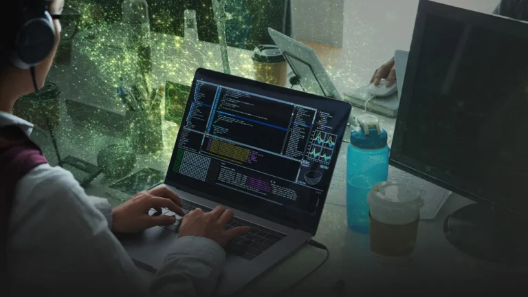 una persona trabaja con Overa IT