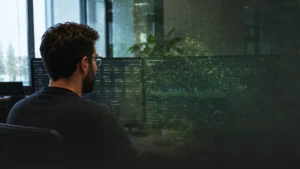 Equipo IT analizando datos de monitorización tradicional